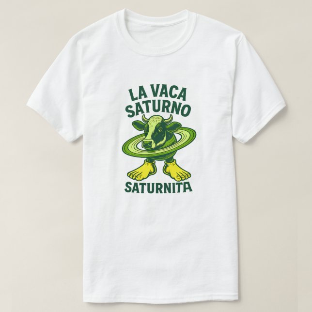 Camiseta La Vaca Saturno Saturnita Illustration (Frente do Design)