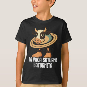 Camiseta La Vaca Saturno Saturnita Itália Brainrot Engraçad