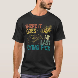 Camiseta Lá Vai O Meu Último Voo F ck Engraçado Cute e S