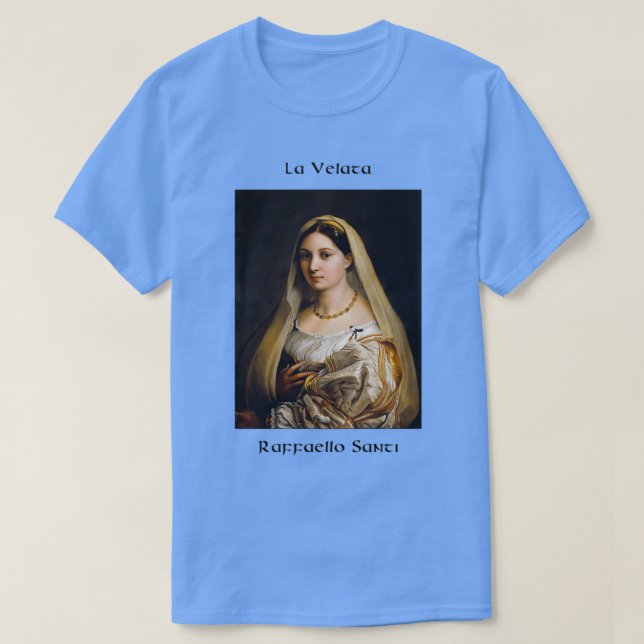 Camiseta La Velata Raffaello Santi 2 (Frente do Design)