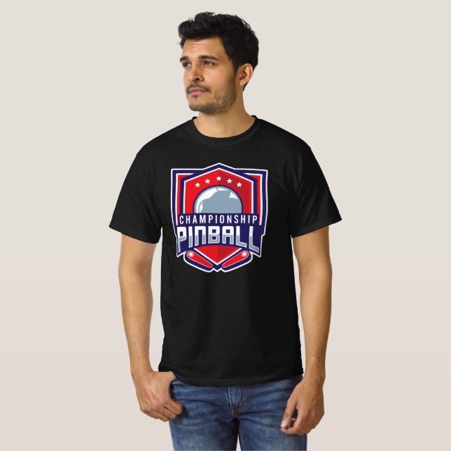 Camiseta La Vie est un flipper, un Pinball (Frente Completa)