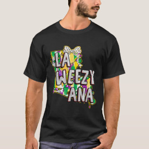 Camiseta La Weezy Ana Mardi Gras Louisiana Fat Terças Lou