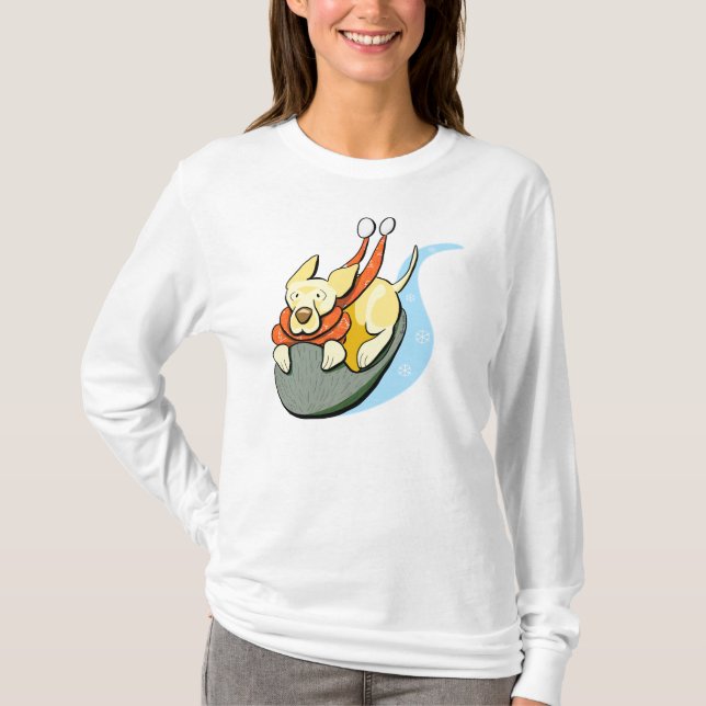 Camiseta Lab Amarelo Leve Moderna (Frente)