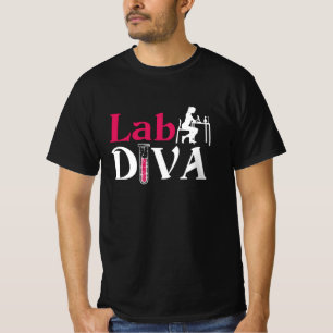 Camiseta Lab Diva Lab Tech Chemist Laboratory Technician