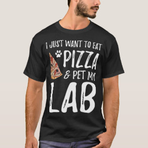Camiseta Lab Dog Pizza Labrador Cachorro Mãozinho Presente