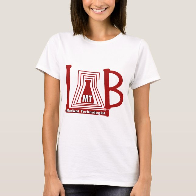CAMISETA LAB FLASK LOGO - LABORATÓRIO MÉDICO (Frente)