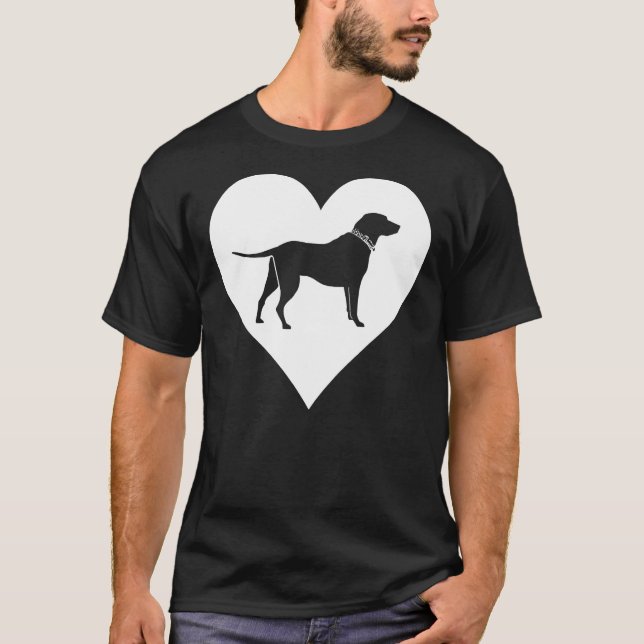 Camiseta Lab Heart Labrador Retriever Dog (Frente)