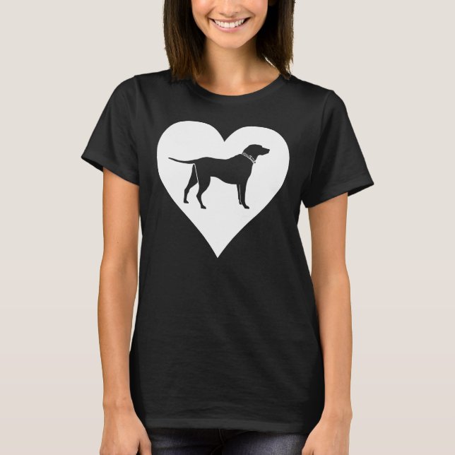 Camiseta Lab Heart Labrador Retriever Dog (Frente)
