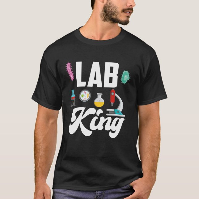 Camiseta Lab King Male Microbiologist (Frente)