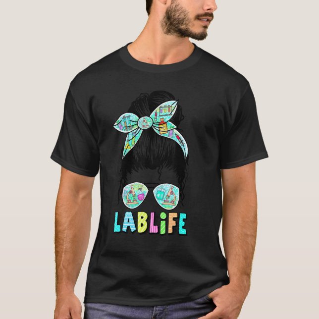 Camiseta Lab Life Messaging Bun Sunglass Laboratory Technic (Frente)
