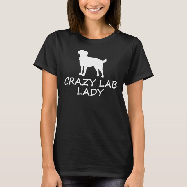 Camiseta Lab Louco Lady Labrador Retriever (Frente)