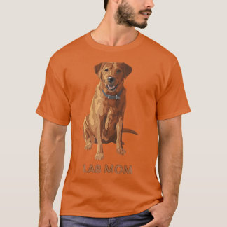Camiseta Lab Mãe Do Red Labrador Retriever Dog Lover Gift