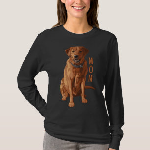 Camiseta Lab Mãe Fox Red Labrador Cachorro do Retriever