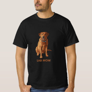 Camiseta Lab Mãe Fox Red Labrador Retriever Cachorro