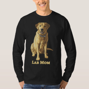 Camiseta Lab Mãe Labrador Amarelo Cão do Retriever