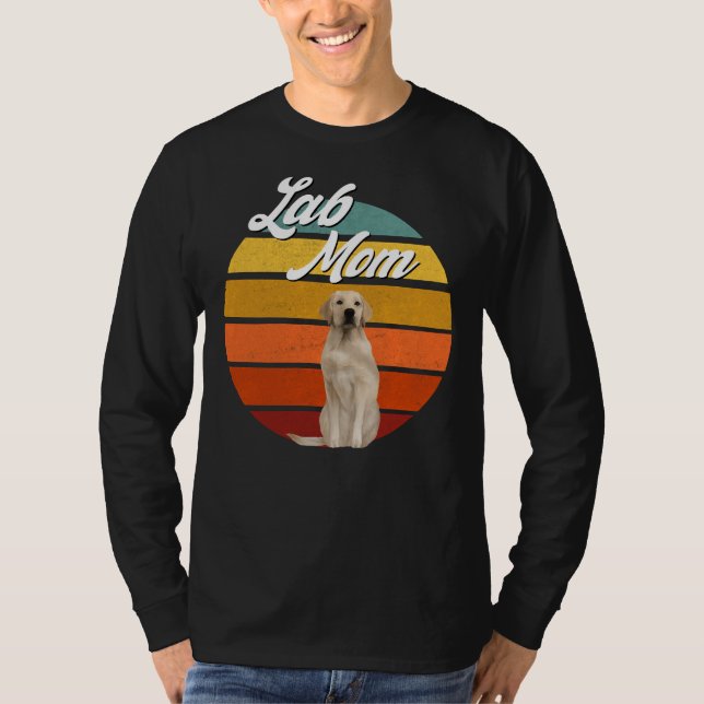 Camiseta Lab Mãe Labrador Amarelo Retriever Trendy Corte (Frente)