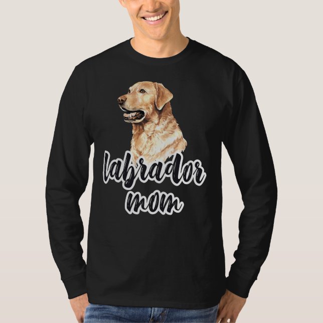 Camiseta Lab Mãe Labrador Mãe Lab Amarelo Mãe Lab Amarelo L (Frente)