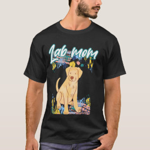 Camiseta Lab Mãe Labrador Proprietário do Retriever Pet Yel