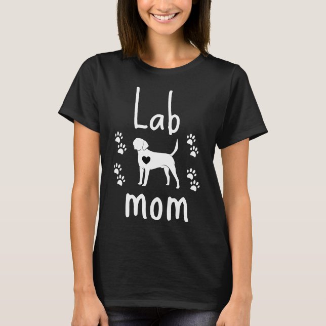Camiseta Lab Mãe Vetor Labrador Retriever (Frente)