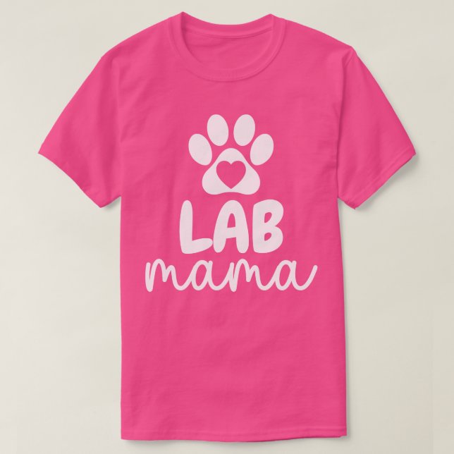 Camiseta Lab Mama Paw (Frente do Design)