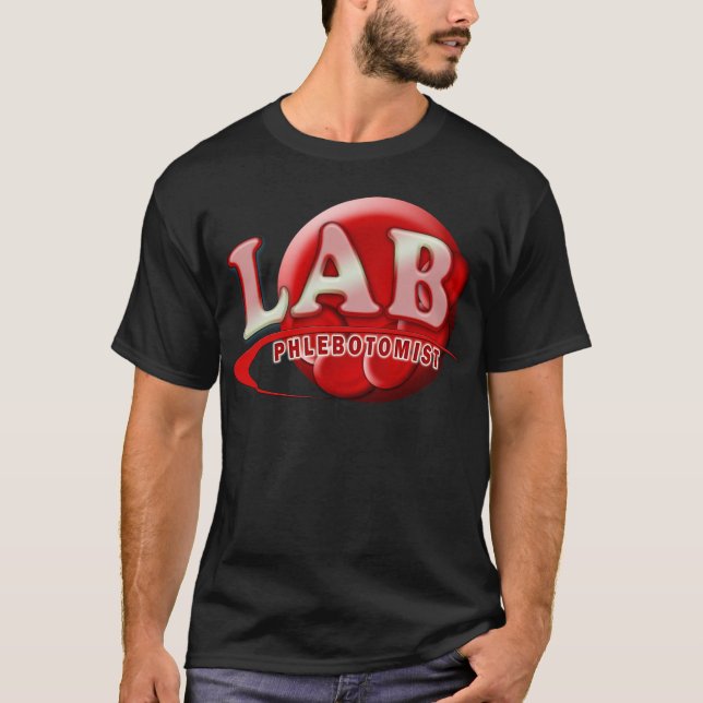 CAMISETA LAB PHLEBOTOMIST RBC LOGOTIPO (Frente)