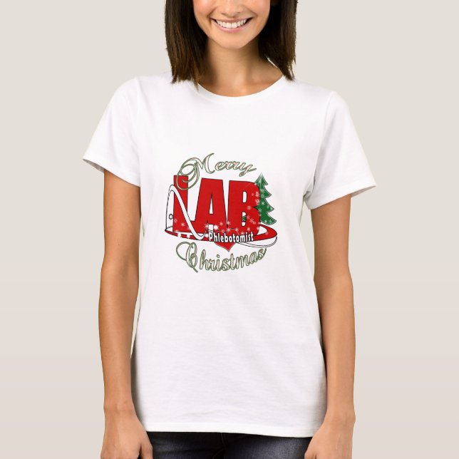 CAMISETA LAB PHLEBOTOMISTA CHRISTMAS (Frente)