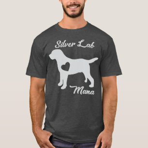 Camiseta Lab Prata Ororgulhosa Mamã Mãe Labrador Retriever 
