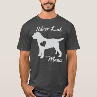 Camiseta Lab Prata Ororgulhosa Mamã Mãe Labrador Retriever