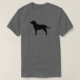 Camiseta Lab Preto Labrador Cachorro Retriever Silhouette (Frente do Design)
