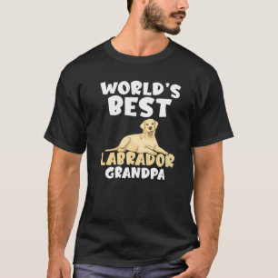 Camiseta Lab Retriever Worlds Best Labrador Grandpa