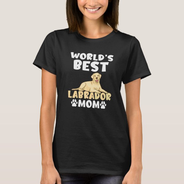 Camiseta Lab Retriever Worlds Melhor Labrador Mãe (Frente)