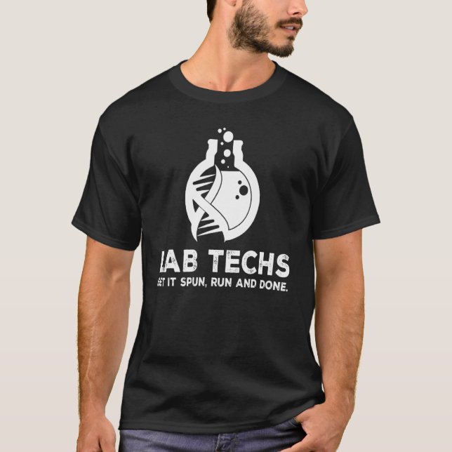 Camiseta Lab Techs Consegue Que Ele Seja Executado Fora De  (Frente)