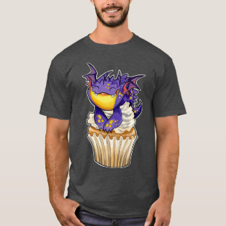 Camiseta Lábio de lavanda de dragão cupcake