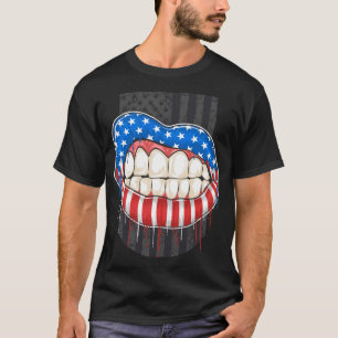 Camiseta Lábios Americanos