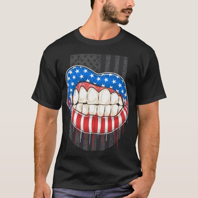 Camiseta Lábios Americanos (Frente)