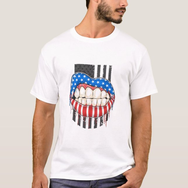 Camiseta Lábios Americanos (Frente)