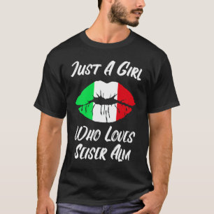 Camiseta Lábios Amor Bandeira Italiana Seier Alm