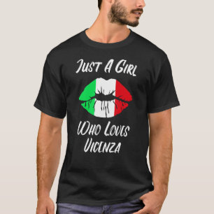 Camiseta Lábios Amor Bandeira Italiana Vicenza