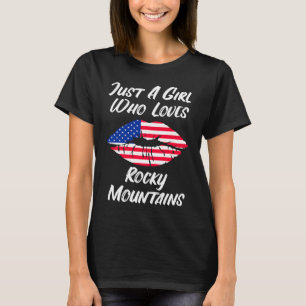 Camiseta Lábios Amor Boca Americana Bandeira Montanhas Roch