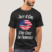 Lábios Amor Boca Bandeira Americana San Francisco