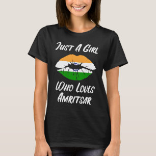 Camiseta Lábios Amor Boca Bandeira Indiana Amritsar