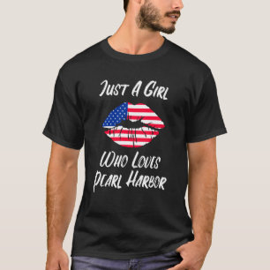 Camiseta Lábios Amor Boca Pearl Harbor Americana