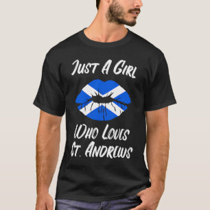 Camiseta Lábios Amor Boca Ruas de Bandeiras Escocesas Andre