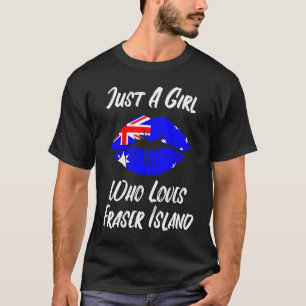 Camiseta Lábios Amor, Ilha Fraser, Bandeira Australiana