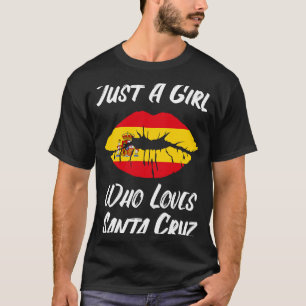 Camiseta Lábios Amor Papais noeis de bandeira espanhola Cru
