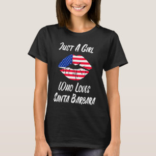 Camiseta Lábios Amor Papais noeis de bandeira norte-america
