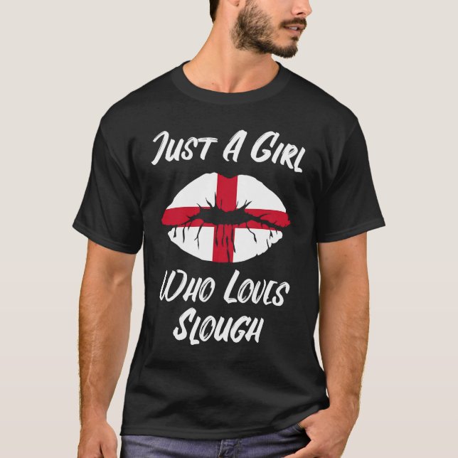 Camiseta Lábios Amor Santo George's Cross Flag Slough (Frente)