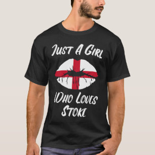 Camiseta Lábios Amor Santo George's Cross Flag Stoke