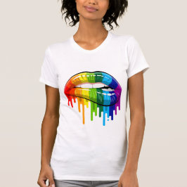 Camiseta Lábios arco-íris T-Shirt