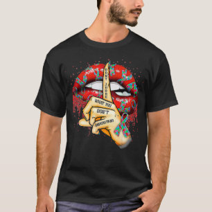 Camiseta Lábios Autismo não julgam o que você não enten